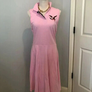 𝅺Vintage 90’s American Living pink a-line mod dress size Medium
